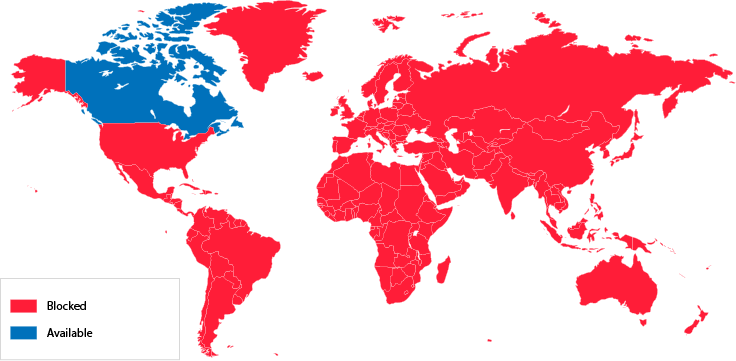 Netflix države, ki so na voljo v ZDA